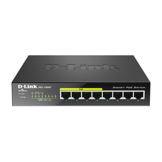 سئویچ شبکه D-LINK DGS-1008P